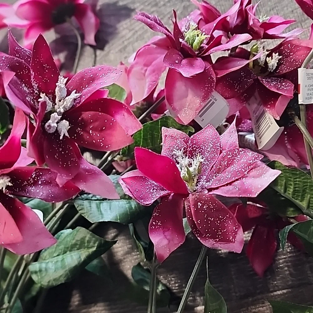 7 Mauve floral Stems
